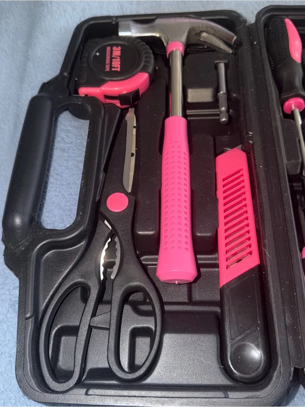 Pink Home Tool Kit - Compact Household Repair Set